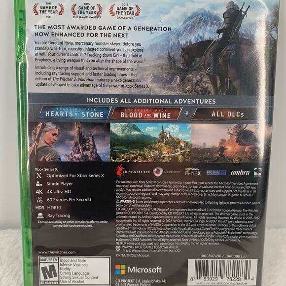 The Witcher 3: Wild Hunt Complete Edition Game Microsoft Xbox Series X Sealed - Picture 4 of 8